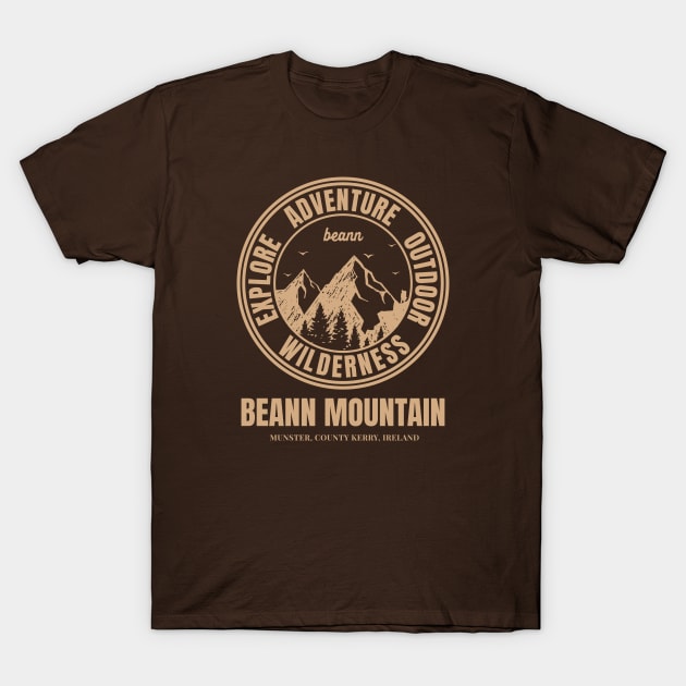 Ireland Hiking, Beann Mountain Hike T-Shirt by Eire